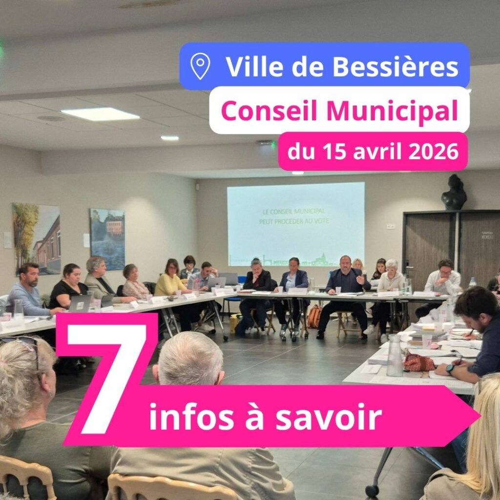 𝟳 𝗶𝗻𝗳𝗼𝘀 𝗮̀ 𝗿𝗲𝘁𝗲𝗻𝗶𝗿 𝗱𝘂 𝗖𝗼𝗻𝘀𝗲𝗶𝗹 𝗺𝘂𝗻𝗶𝗰𝗶𝗽𝗮𝗹 𝗱𝘂 𝗺𝗲𝗿𝗰𝗿𝗲𝗱𝗶 𝟭𝟱 𝗮𝘃𝗿𝗶𝗹 𝗮̀ 𝗕𝗲𝘀𝘀𝗶𝗲̀𝗿𝗲𝘀.