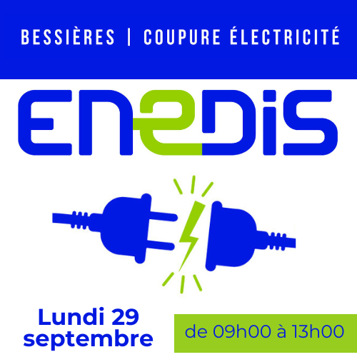 COUPURE D’ÉLECTRICITÉ – SEPTEMBRE 2025 ⚡️